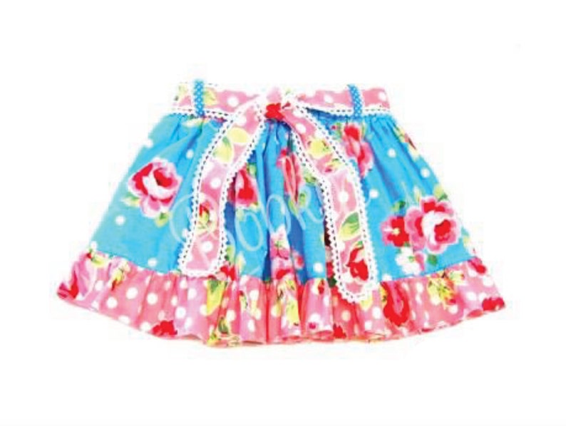 Girls, Toddlers, Skirt Pdf Pattern, Summer Skirt, Belt, Belt Loops, Ruffle Hem, Twirl Skirt, Sz 1 8 image 4