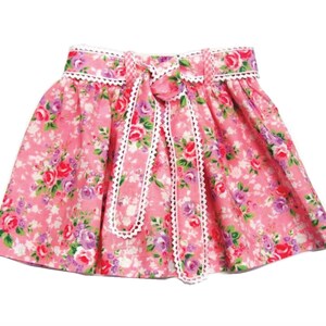 Girls, Toddlers, Skirt Pdf Pattern, Summer Skirt, Belt, Belt Loops, Ruffle Hem, Twirl Skirt, Sz 1 8 image 2