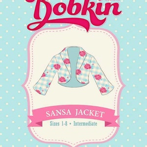 Sansa Bolero Jacket Sizes 1 - 8 Pdf Sewing Pattern