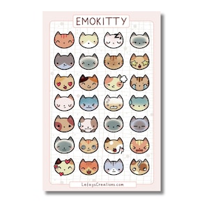 Stickersheets "Emokitties"
