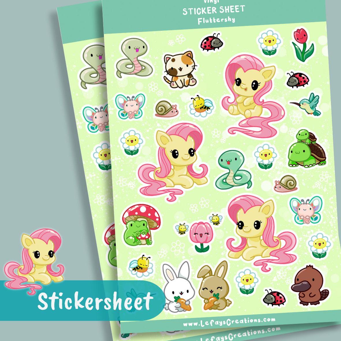 Vinyl Sticker Sheet "Pony"