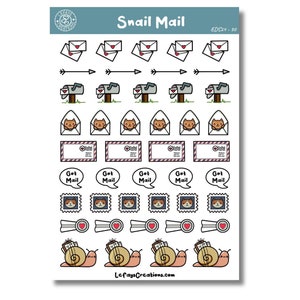 Planificateur Doodles « Courrier escargot »