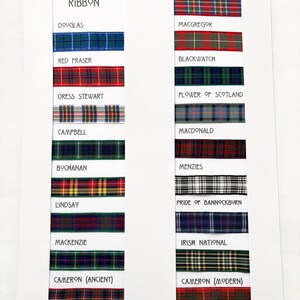 Personalised Tartan wedding garter: Embroidered names & personalised gift box. Hand crafted in Scotland image 11