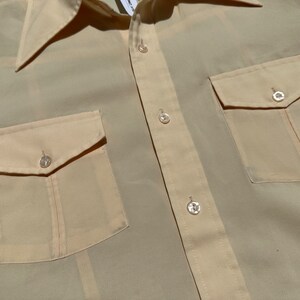 Vtg 70s-80s Kennington Long Sleeve Shear Button Down Shirt image 2