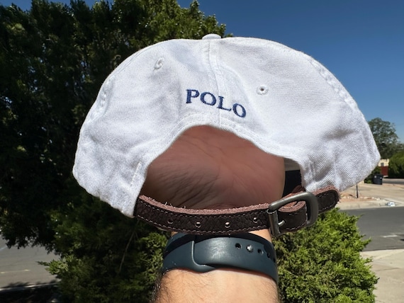 Vtg 90s Ralph Lauren Polo Leather Strap Back Hat Cap - Etsy
