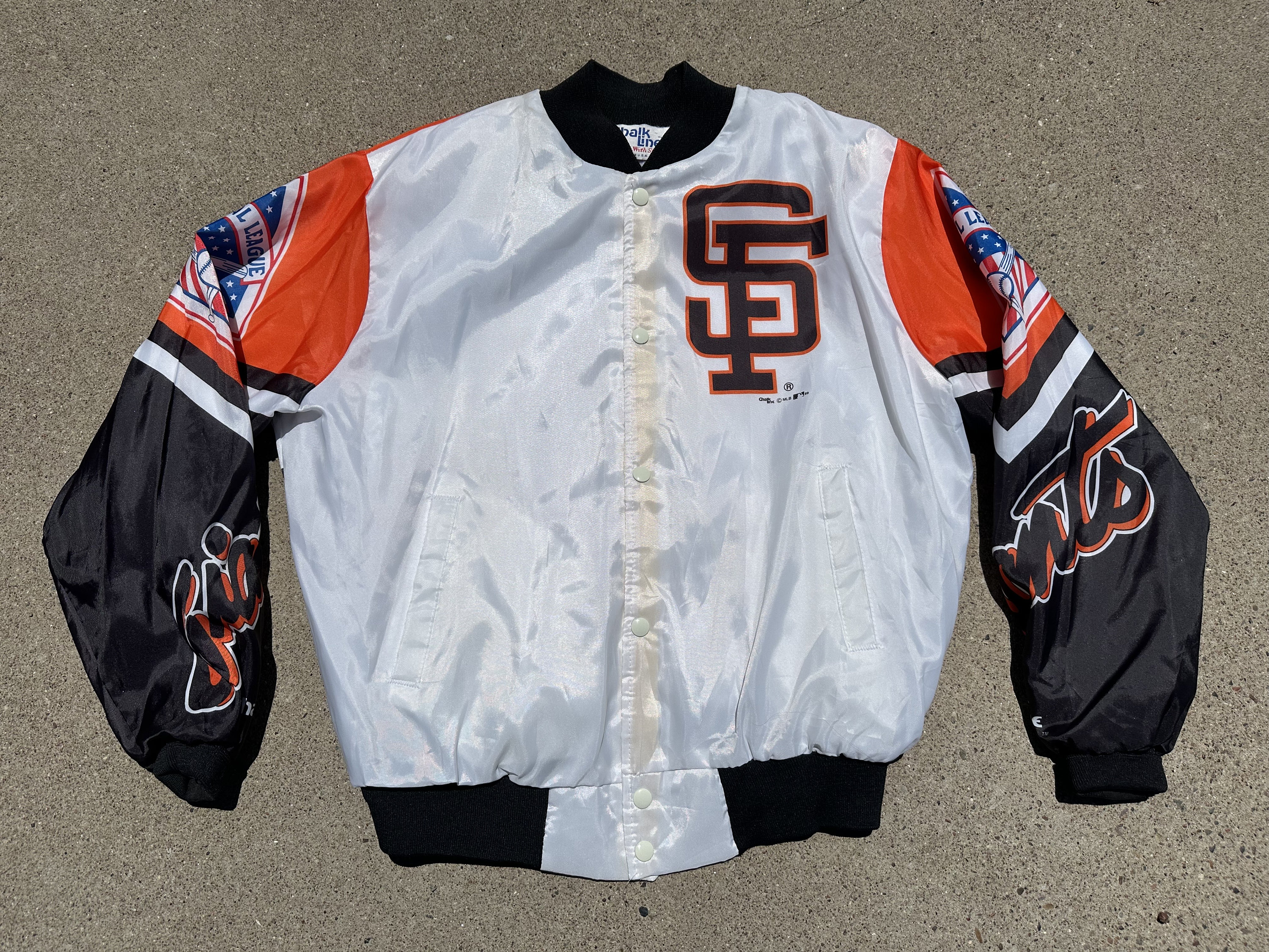 Sf giants satin jacket best sale