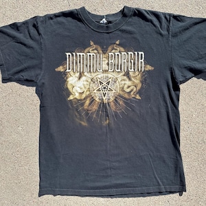 Vintage Dimmu Borgir Band Metal Long Sleeve Promo Music