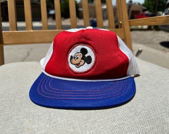 Cappellino snapback da camionista vintage anni '80 Walt Disney Topolino