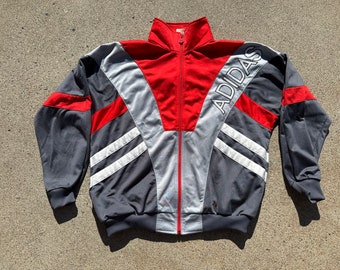 ジャケット・アウター 80s Adidas Ventex Track Jacket Trefoil UNWORN ! 80s Adidas Trefoil Ventex Blue Track Jacket | Made in