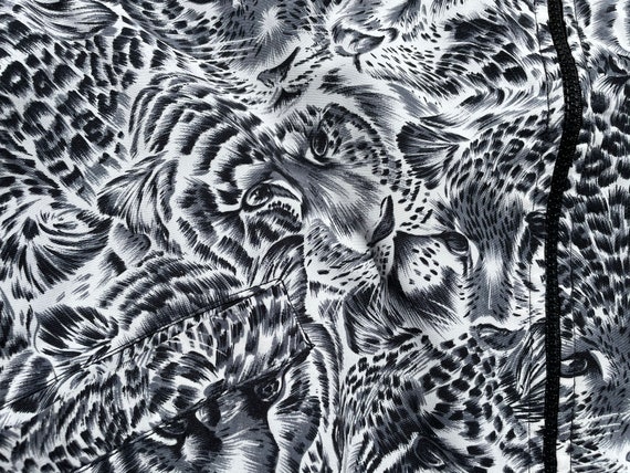 Vtg 90s All Over Print Leopard Design Lightweight… - image 3