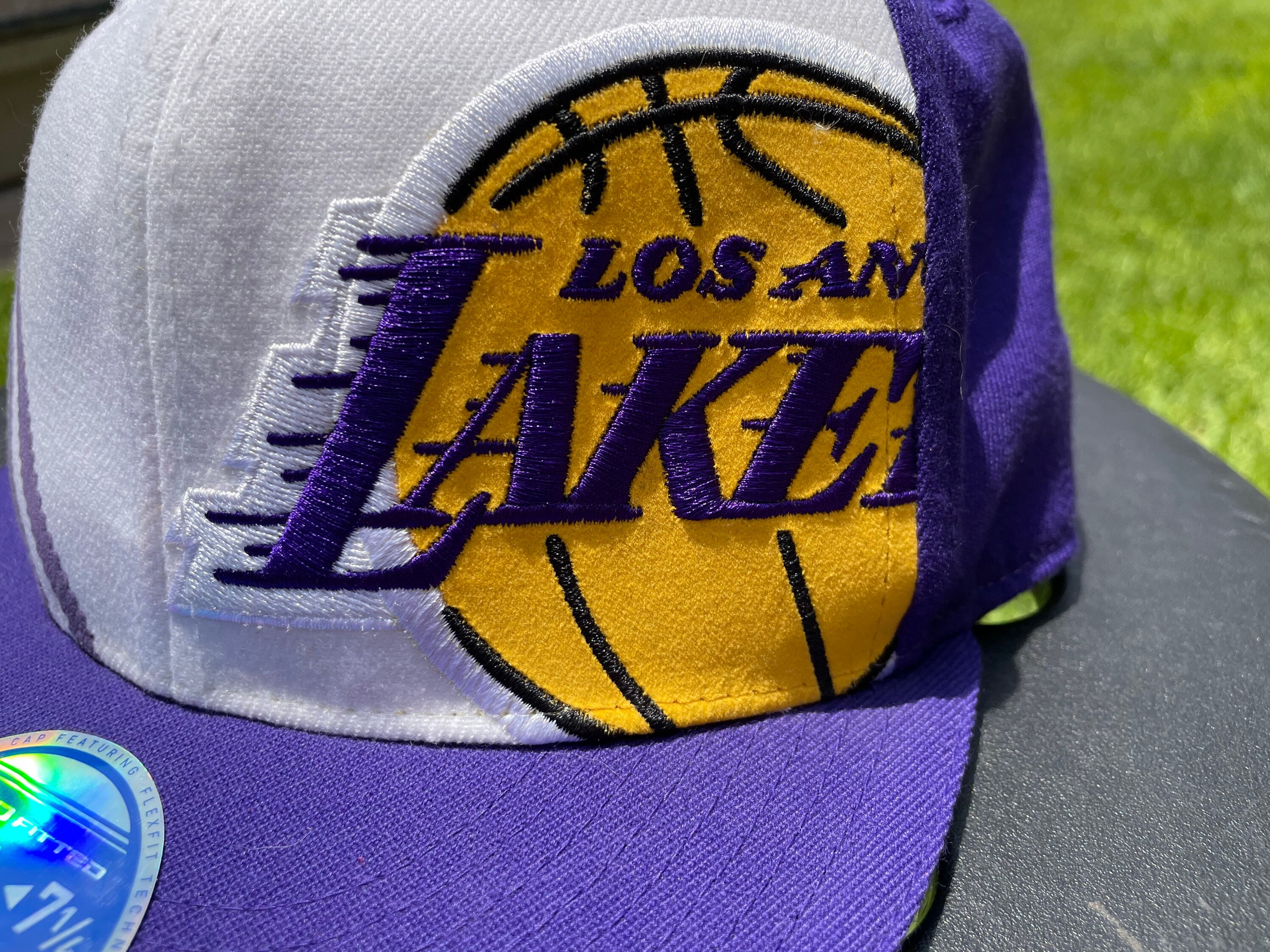 Vtg Y2K NBA Los Angeles Lakers Adidas Flex Fit Flat Bill Hat / -  Israel