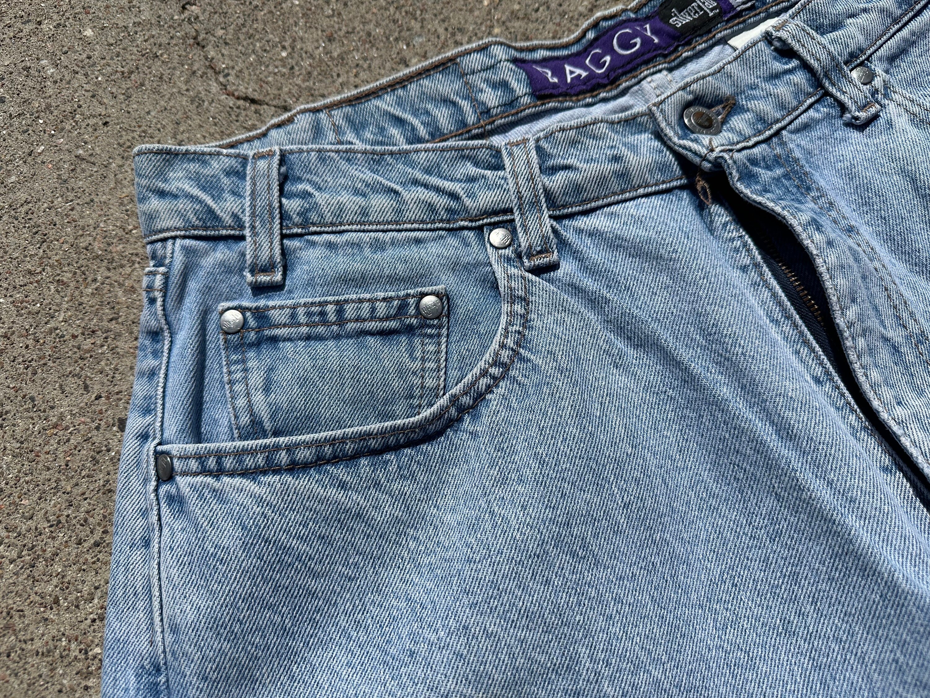Vtg 90s Levi's Silver Tab Baggy Denim Jorts / Size 36 - Etsy
