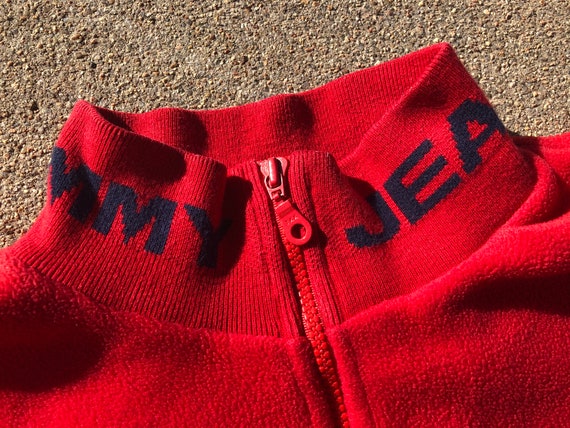 Vtg 90s Tommy Jeans Pullover Fleece - image 4