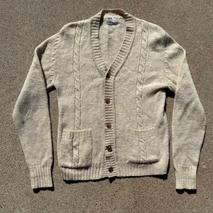 Vtg 70s Montgomery Ward Knit Cardigan Sweater