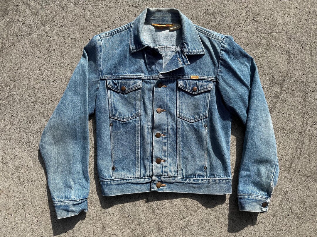 Rustler Jean Jacket Vtg 90s Rustler Denim Button Jacket / Size Small - Etsy