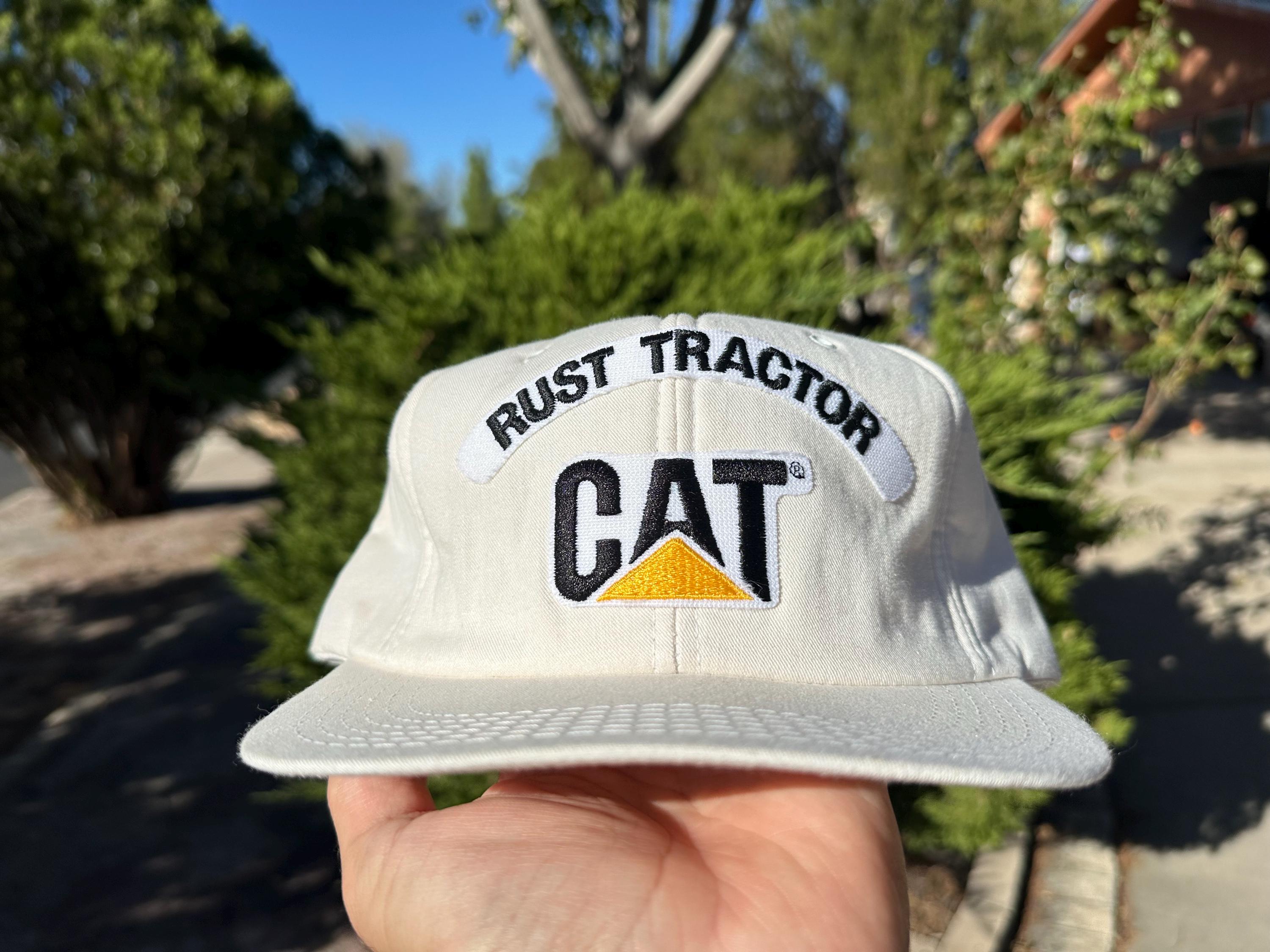 Vtg 70s Caterpillar Rust Tractor Stitched Snapback Hat - Etsy display picture 1
