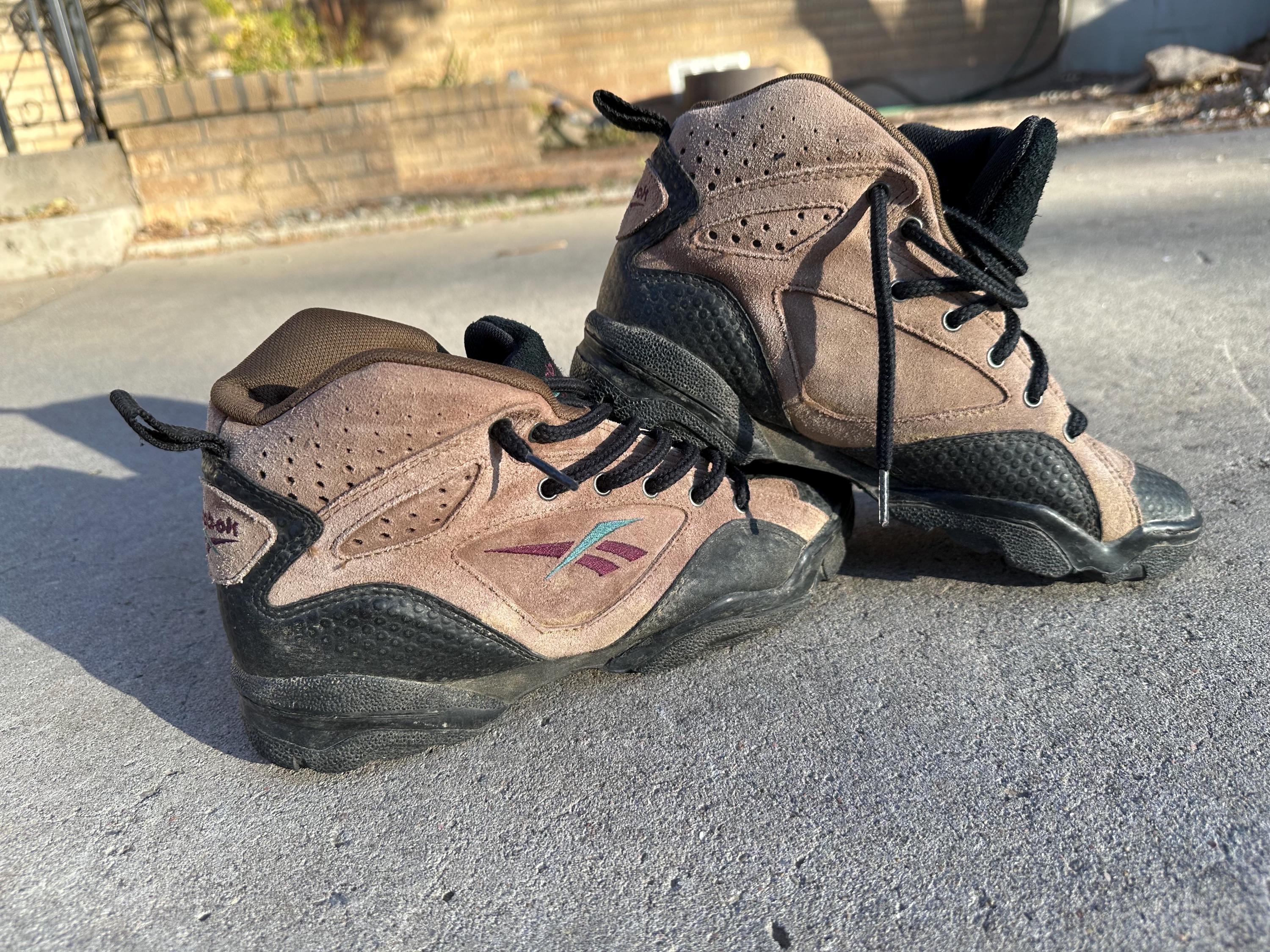 Vintage 90s Reebok‎ Hexalite hiking Boots Men’s Size 8 Beige Tan Vtg 90s Reebok Hexalite Hiking Boot Shoes / Women main image 3