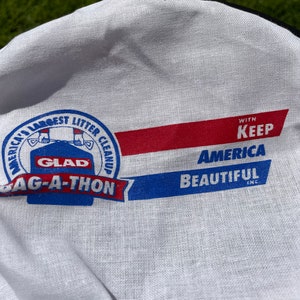 VTG 90er Jahre Glad Bag-A-Thon Keep America Schöne Maler Mütze Bild 3