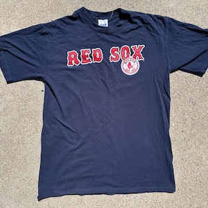 Y2K MLB Boston Red Sox Spell Out Printed T-Shirt