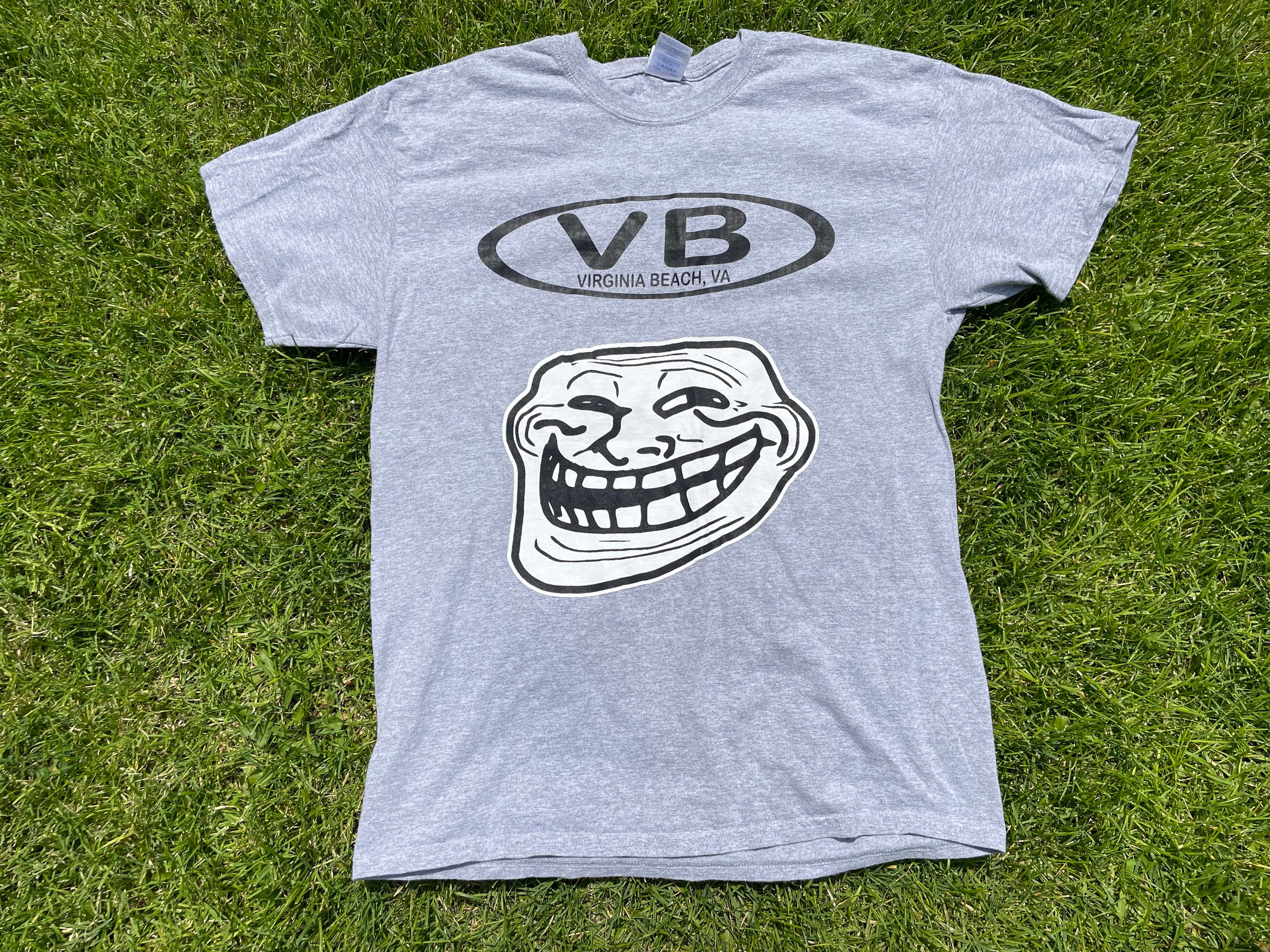 Troll Womens T-Shirt funny Face Internet Meme Forum ladies Mugshot online  lol