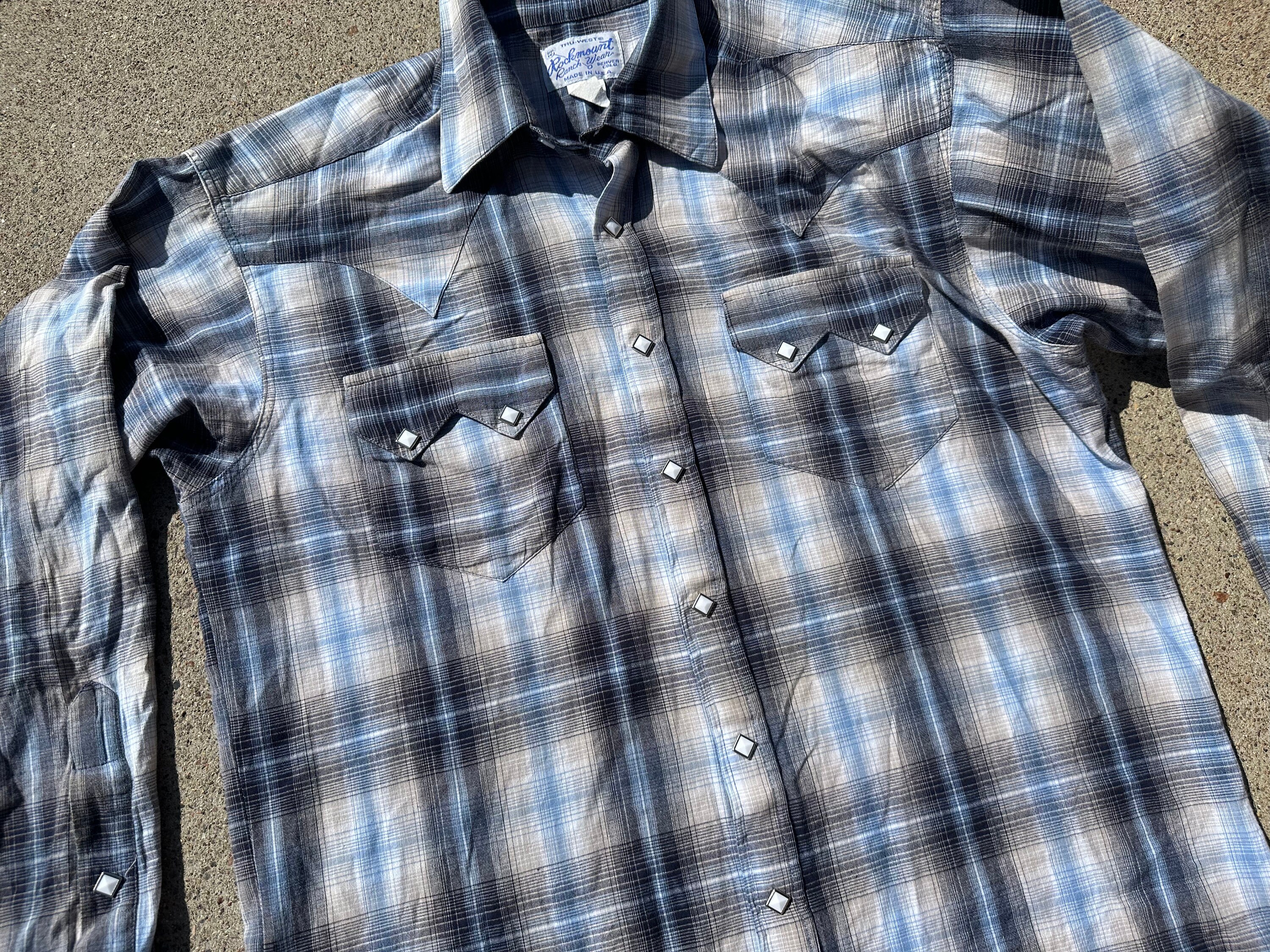 Vintage 90s Plaid Western Shirt: Tru-west Rockmount Ranchwear