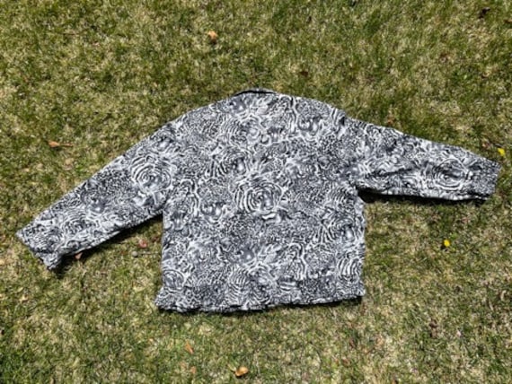 Vtg 90s All Over Print Leopard Design Lightweight… - image 5