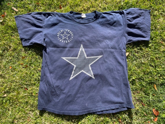 vintage 90s Dallas Cowboys Troy Aikman Super Bow MVP XXVII 1993 Single Stitch Shirt rare vtg usa