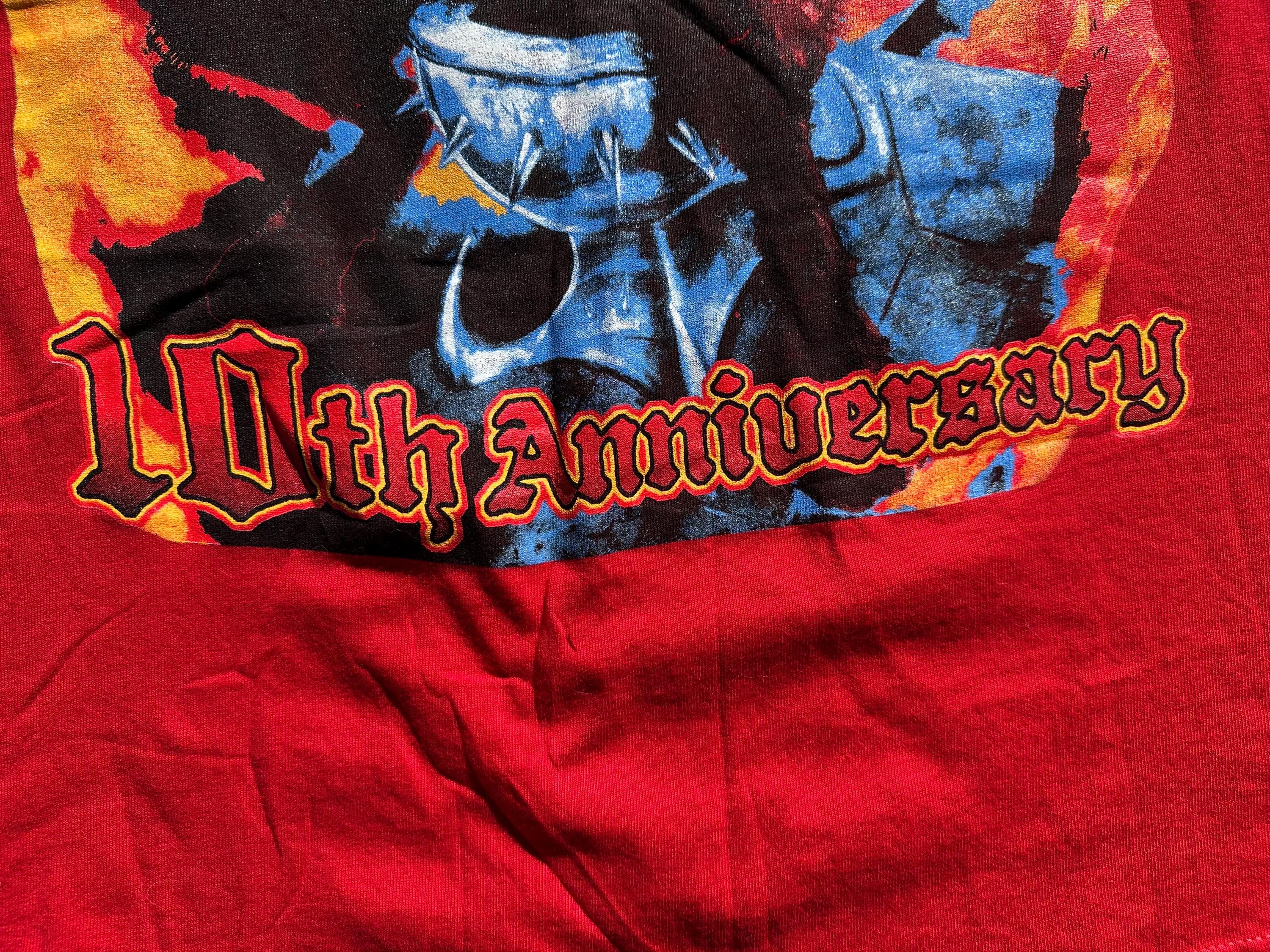 Y2K Vtg 2005 Ozzfest 10th Anniversary Music Fesitval Graphic 