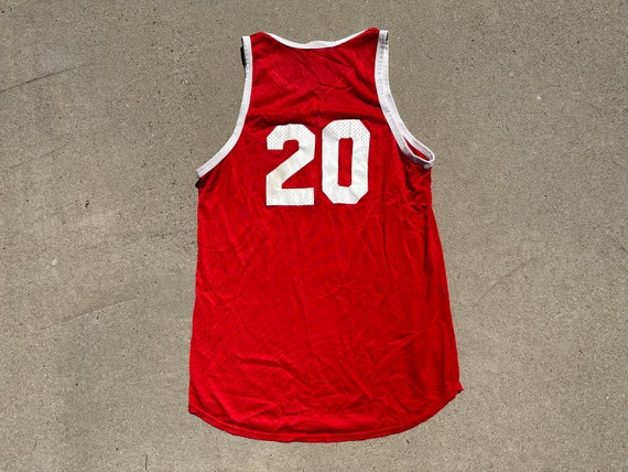 Vtg 70s Russell Athletic #20 Mesh Basketball Jers… - image 6