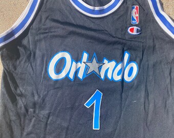 Vintage 90s Orlando Magic Penny Hardaway #1 YOUTH Large Champion