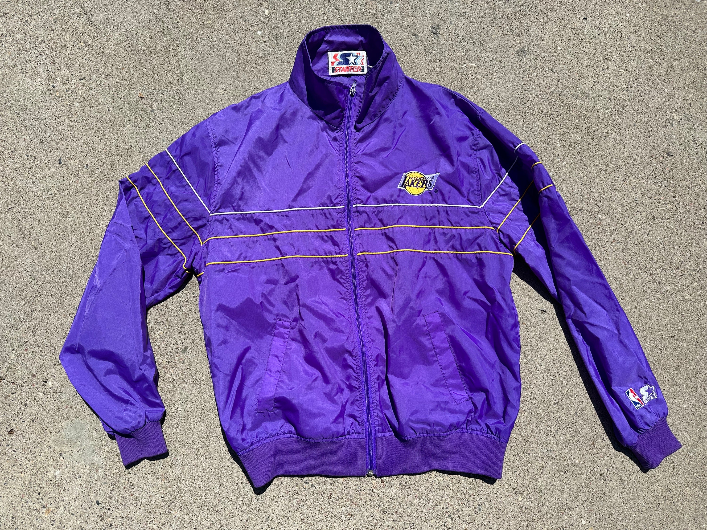Vintage 1990s Champion Los Angeles Lakers NBA Bomber Jacket / Athleisure Sportswear / Streetwear Fashion / Vintage Champion / 90s NBA