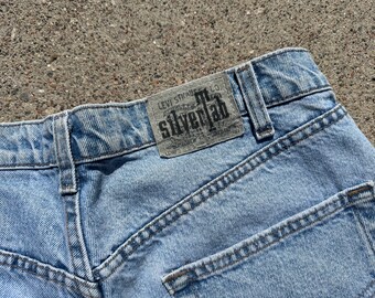 Vtg 90s Levi's Silver Tab Baggy Denim Jorts / Size 36 - Etsy