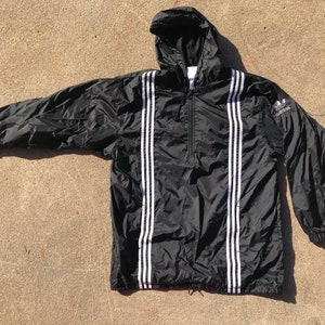 Vtg Adidas 1/4 Zip Winter Pullover Jacket