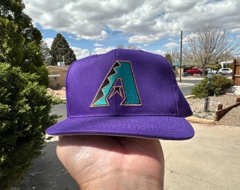 Vtg 90s MLB Arizona Diamondbacks YOUTH Snapback Baseball Cap