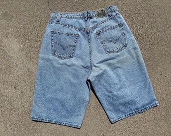 Vtg 90s Levi's Silver Tab Baggy Denim Jorts / Size 36 - Etsy