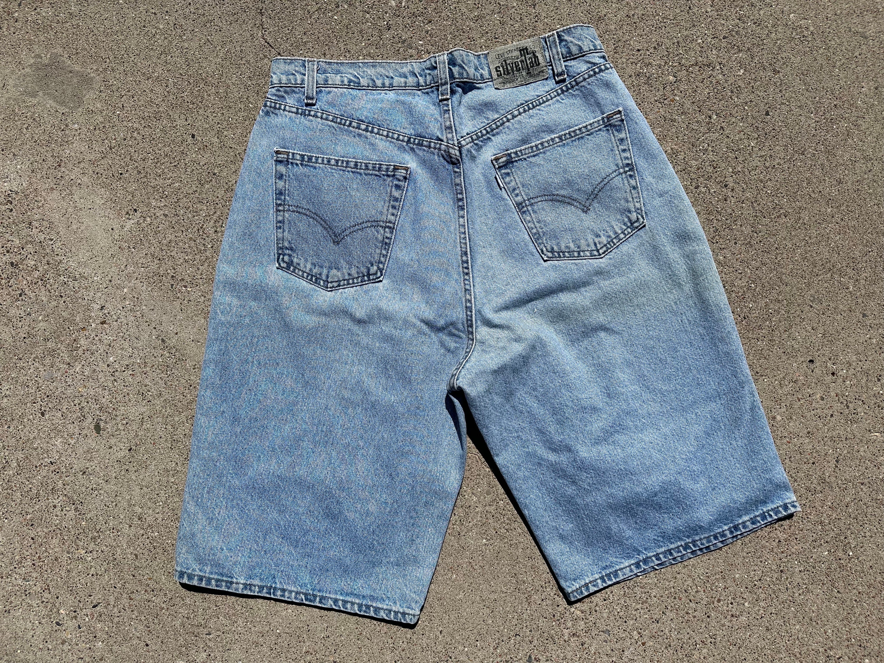 Vtg 90s Levi's Silver Tab Baggy Denim Jorts / Size 36 - Etsy