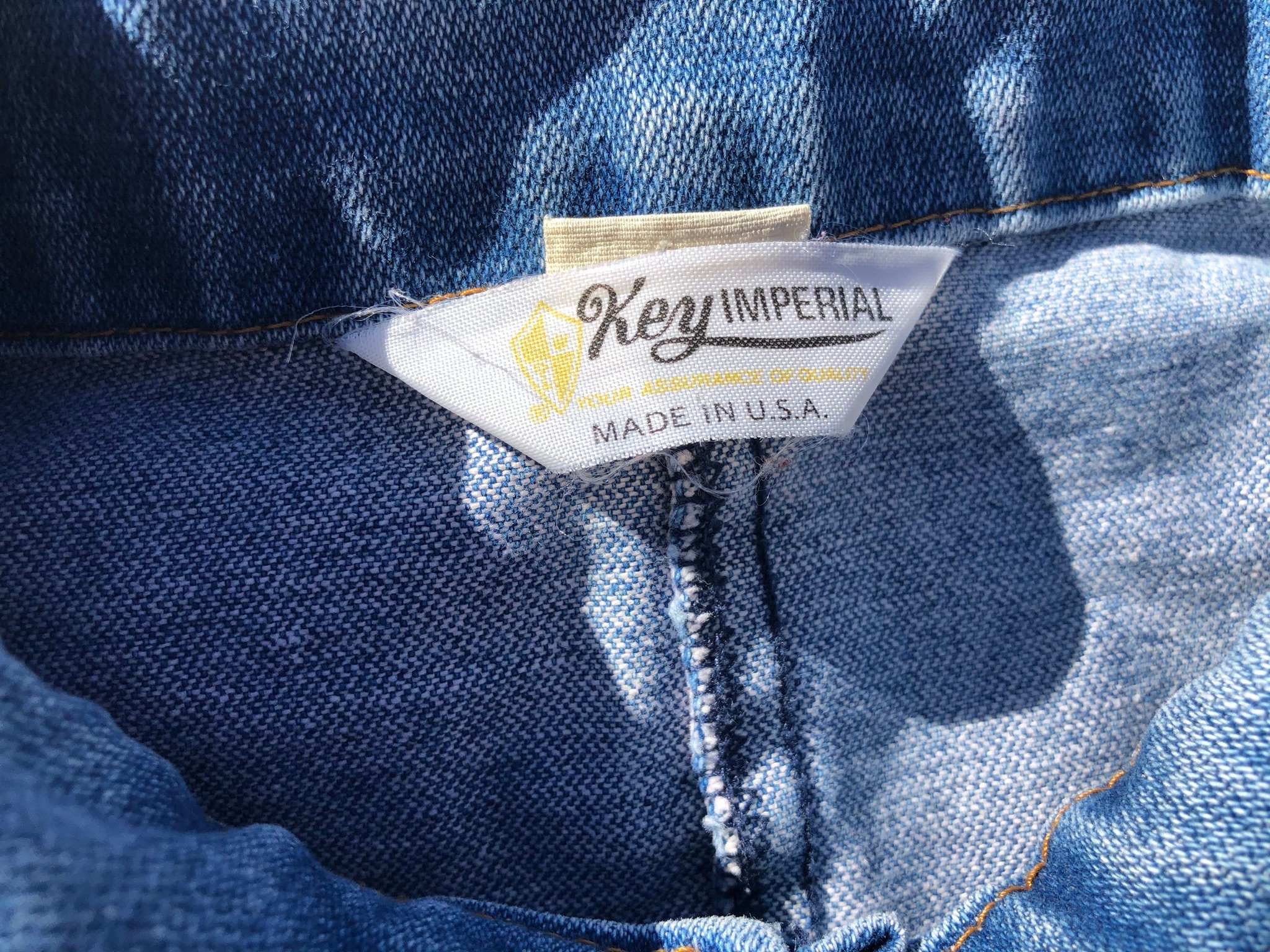 Vintage 90s Key Imperial Made in USA Denim Jacket - Etsy