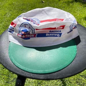 Vtg 90s Glad Bag-A-Thon Keep America Beautiful Painters Cap