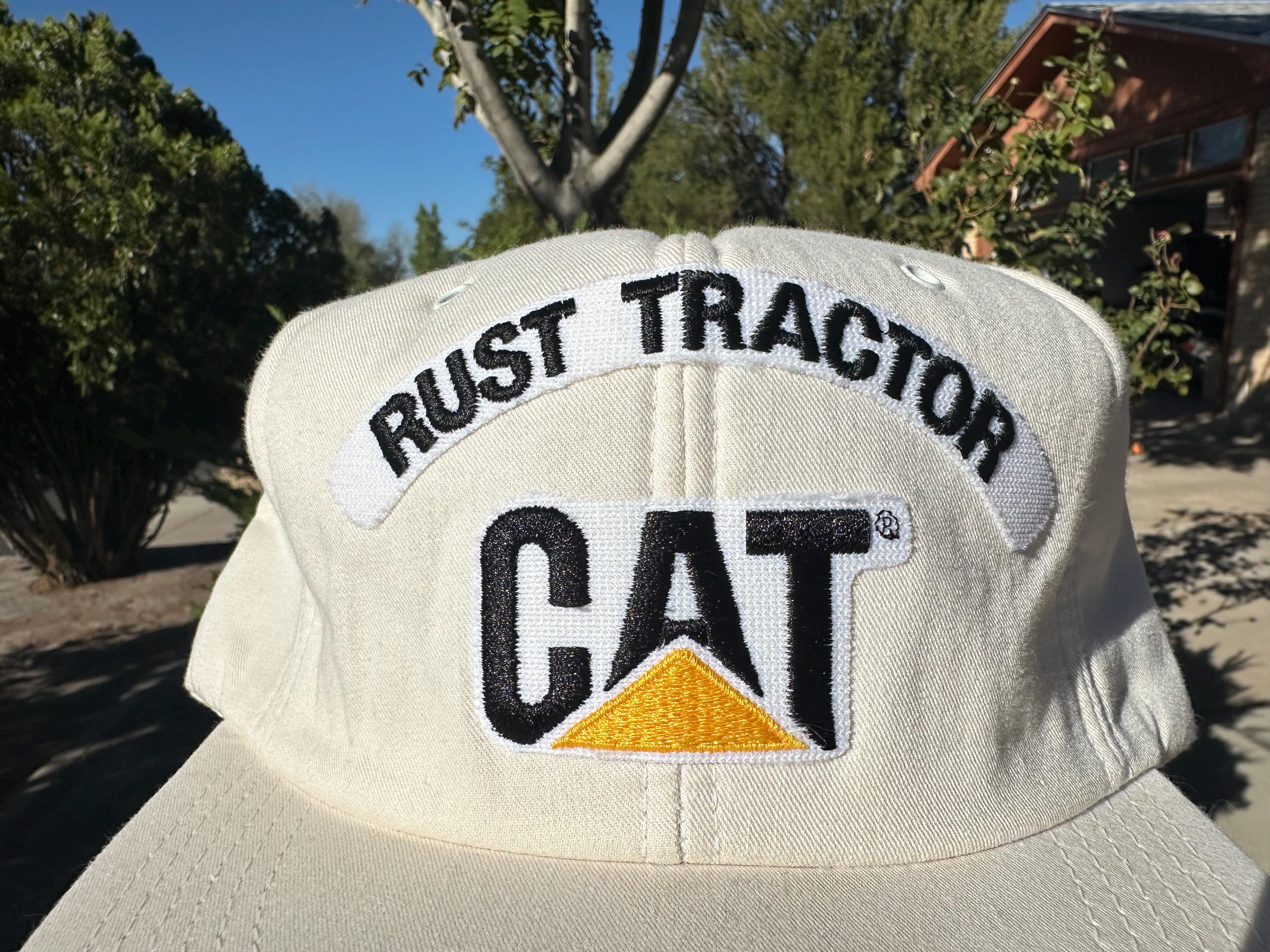 Vtg 70s Caterpillar Rust Tractor Stitched Snapback Hat - Etsy