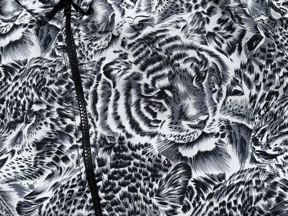 Vtg 90s All Over Print Leopard Design Lightweight… - image 2