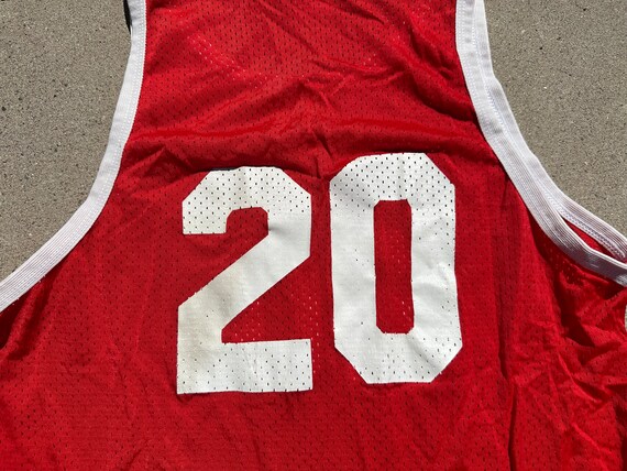 Vtg 70s Russell Athletic #20 Mesh Basketball Jers… - image 7