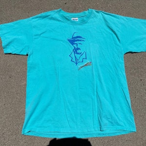 Vtg 90s Vincent Van Gogh Embroidered and Printed Graphic T-Shirt