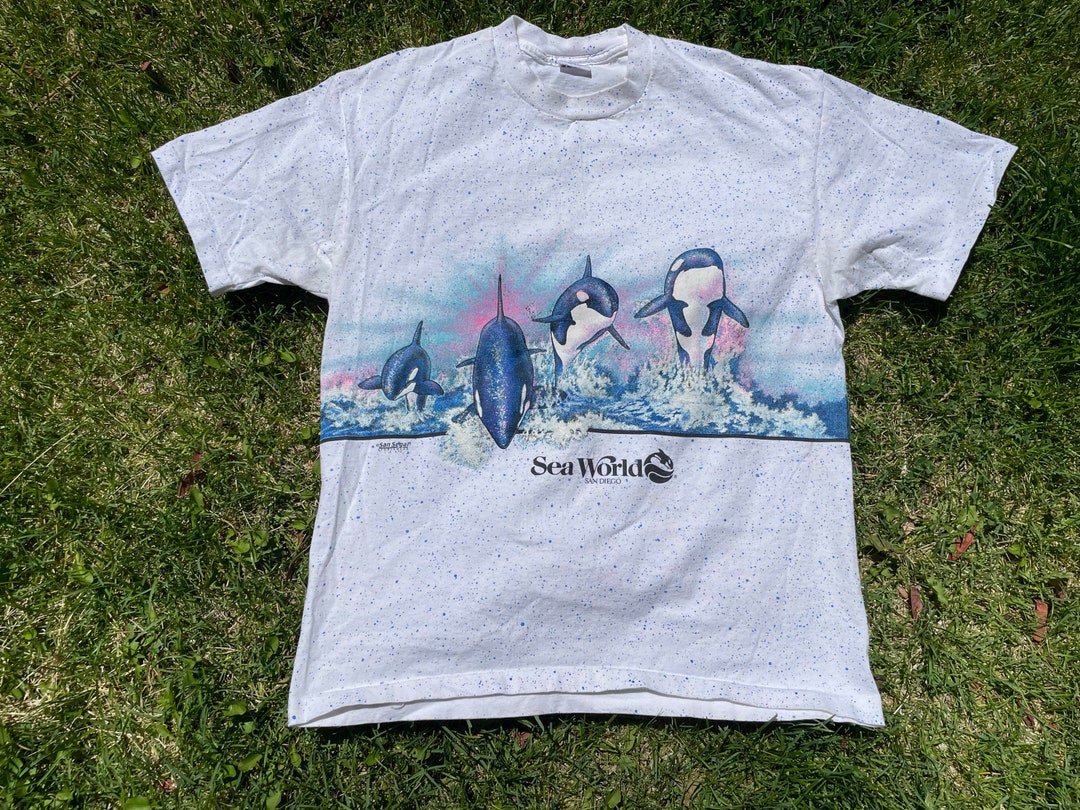 Vtg 1989 Sea World Wrap Around Print Single Stitch T-shirt - Etsy