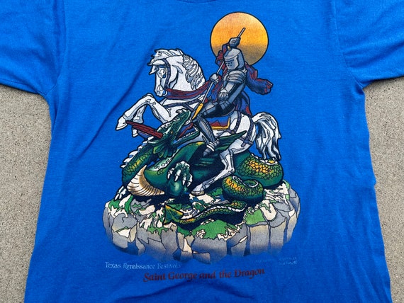 Vtg 1990 Texas Renaissance Festival St. George and the Dragon