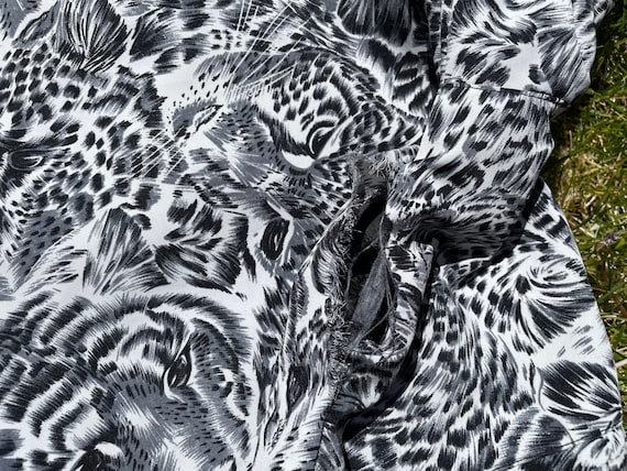 Vtg 90s All Over Print Leopard Design Lightweight… - image 6