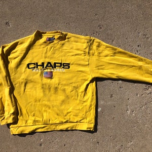 Vintage 90s Chaps Ralph Lauren Stitched Crewneck Sweatshirt