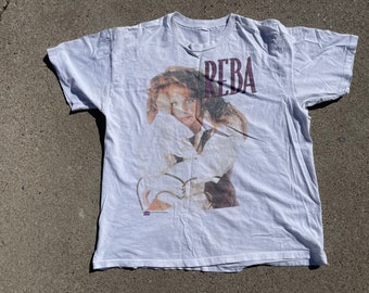 Vtg 1994 Reba McEntire Read my Mind Front and Back Printed Single Stitch T-Shirt