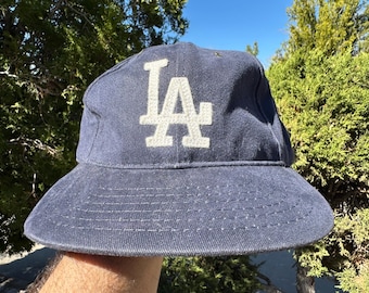 Vtg 90s LA Dodgers Coopers Town Collection American Needle Size 7 1/8 Fitted Hat