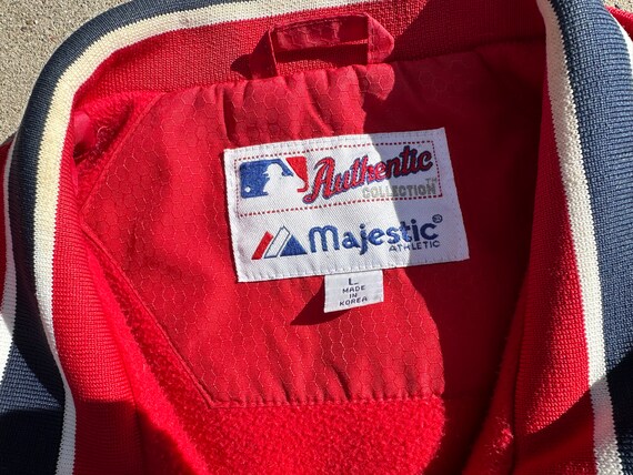 Vtg 90s Majestic MLB St. Louis Cardinals Zip Up H… - image 4
