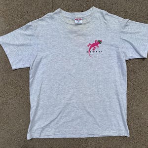 Vtg 90s Decko Gecko Hawaii Graphic Printed Single Stitched T-Shirt